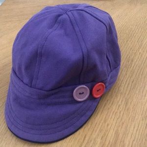 Purple Button Cap